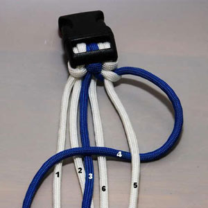 自制情侣手链教程 蓝白手链教程