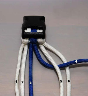 自制情侣手链教程 蓝白手链教程