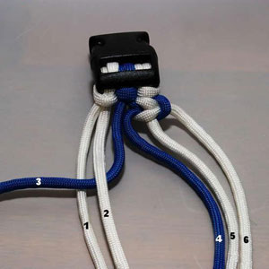 自制情侣手链教程 蓝白手链教程