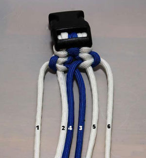 自制情侣手链教程 蓝白手链教程