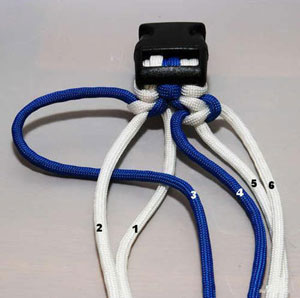 自制情侣手链教程 蓝白手链教程