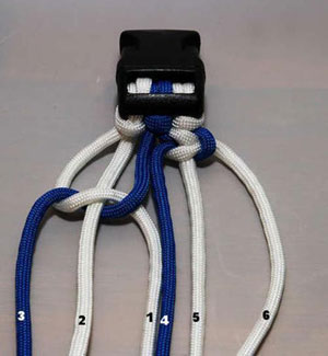 自制情侣手链教程 蓝白手链教程