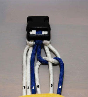 自制情侣手链教程 蓝白手链教程