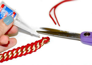 diy手工制作皮革手链 摇滚狂野派手链