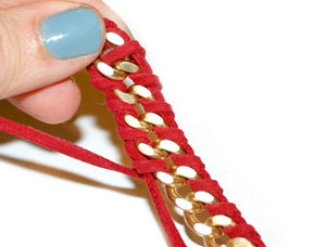 diy手工制作皮革手链 摇滚狂野派手链