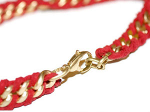 diy手工制作皮革手链 摇滚狂野派手链