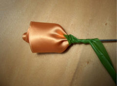 丝带玫瑰的做法