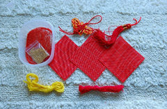 手工DIY平安福车挂的做法