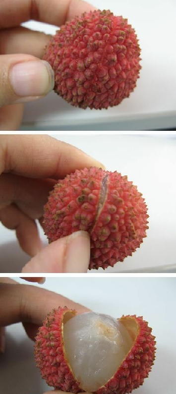 剥荔枝技巧