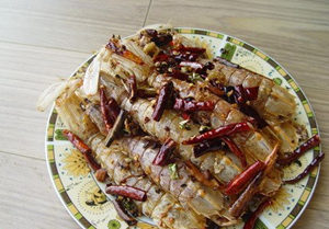 北海美食之椒盐弹虾的做法