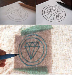 手工制作个性布艺小胸章