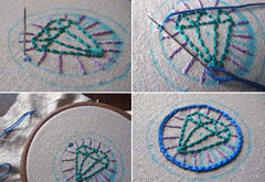 手工制作个性布艺小胸章