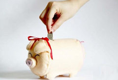 毛绒布小猪存钱罐