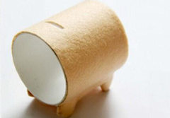 毛绒布小猪存钱罐