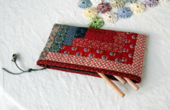 小木屋拼布笔袋