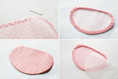 可爱熊猫枕头制作