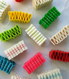 DIY不织布七彩毛毡装饰