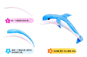 彩泥制作教程之海豚 可爱海豚速成法