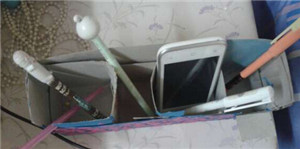 利用废旧纸盒DIY成集物盒