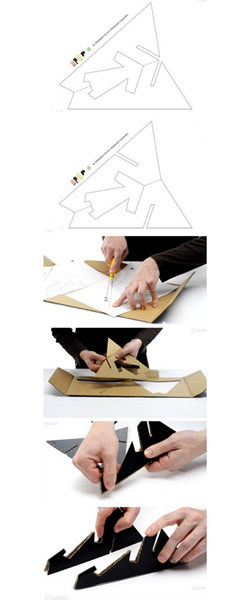 利用鞋盒制作平板电脑的支架