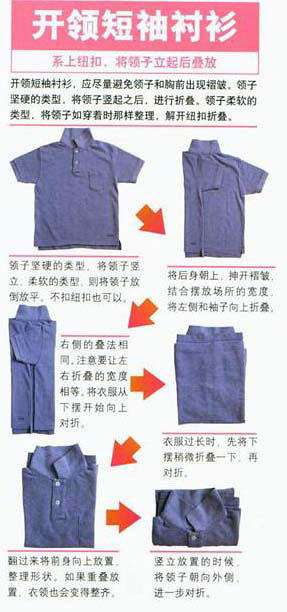 衬衣怎么叠