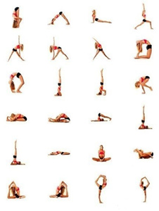 减肥瑜伽动作图片 精准的瑜伽动作图片