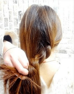 韩式瘦脸编发教程 简单编发教程