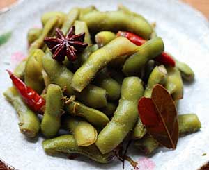 茶香毛豆的做法