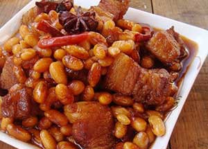 黄豆红烧肉的做法