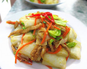 三鲜肉丝肠粉 怎么做三鲜肉丝肠粉