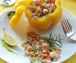 柠香三文鱼燕麦