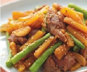 芝麻地瓜烧梅肉