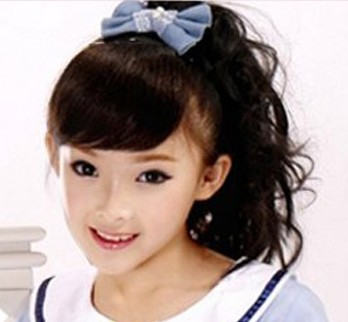 小女孩发型绑扎方法