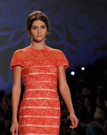 2014春夏纽约时装周薄纱透视装图片