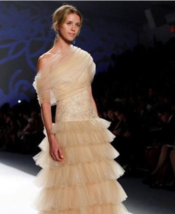 2014春夏纽约时装周薄纱透视装图片