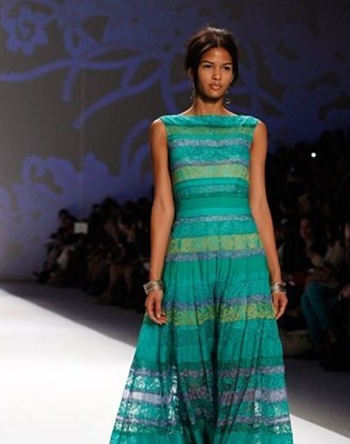 2014春夏纽约时装周薄纱透视装图片