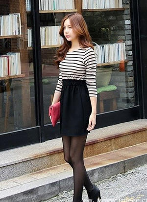 好看的长袖连衣裙