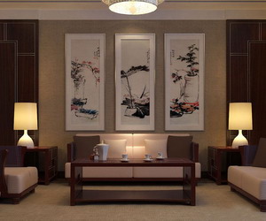 中式客厅装修效果图