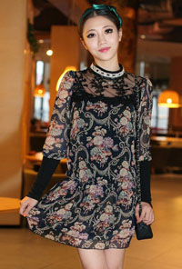 ��ɫ��˿����ȹ���� �ļ���˿����ȹ����