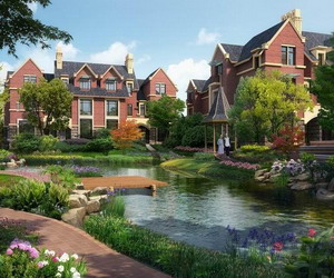 英式建筑效果图