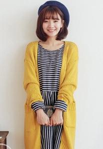 冬天黄色毛衣如何搭配