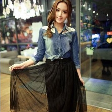 巧搭纱裙 跟小象腿说拜拜