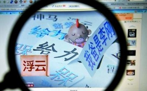 网络热词风靡各大网站